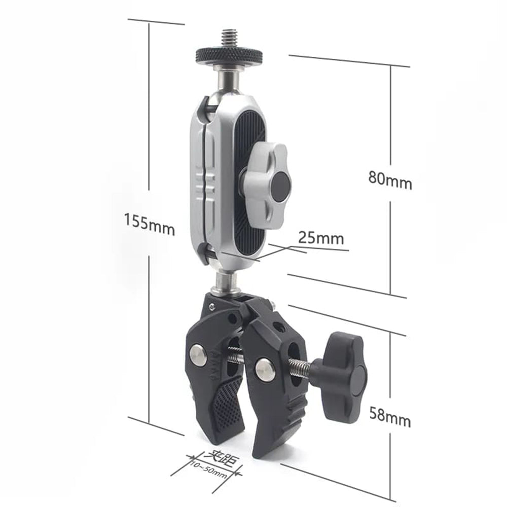Βάση Ποδηλάτου για Αθλητική Κάμερα Techsuit JX-006 για GoPro, Μαύρο