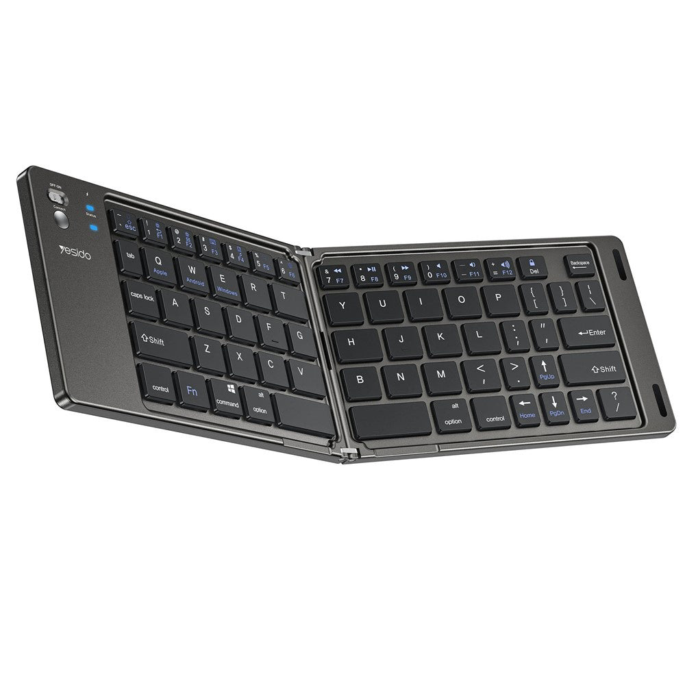 Πτυσσόμενο Πληκτρολόγιο Bluetooth Yesido KB27, Μαύρο