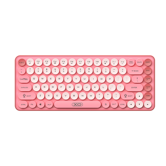 Ασύρματο Πληκτρολόγιο XO Design KB-12, BT / Wi-Fi, Ροζ