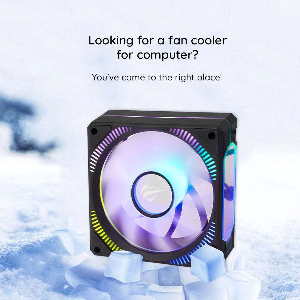 Ανεμιστήρας HAVIT F2096, RGB, 1800RPM, 30dB, 3W, Μαύρος