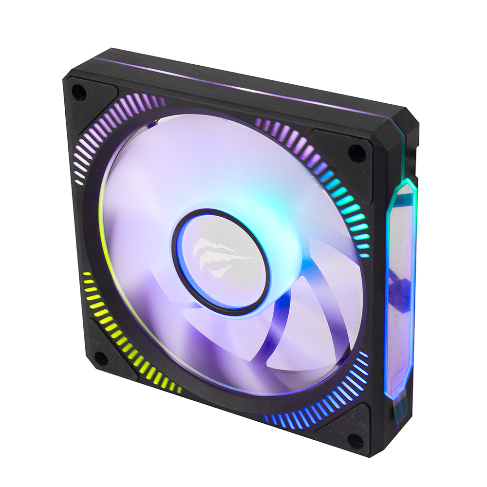 Ανεμιστήρας HAVIT F2096, RGB, 1800RPM, 30dB, 3W, Μαύρος
