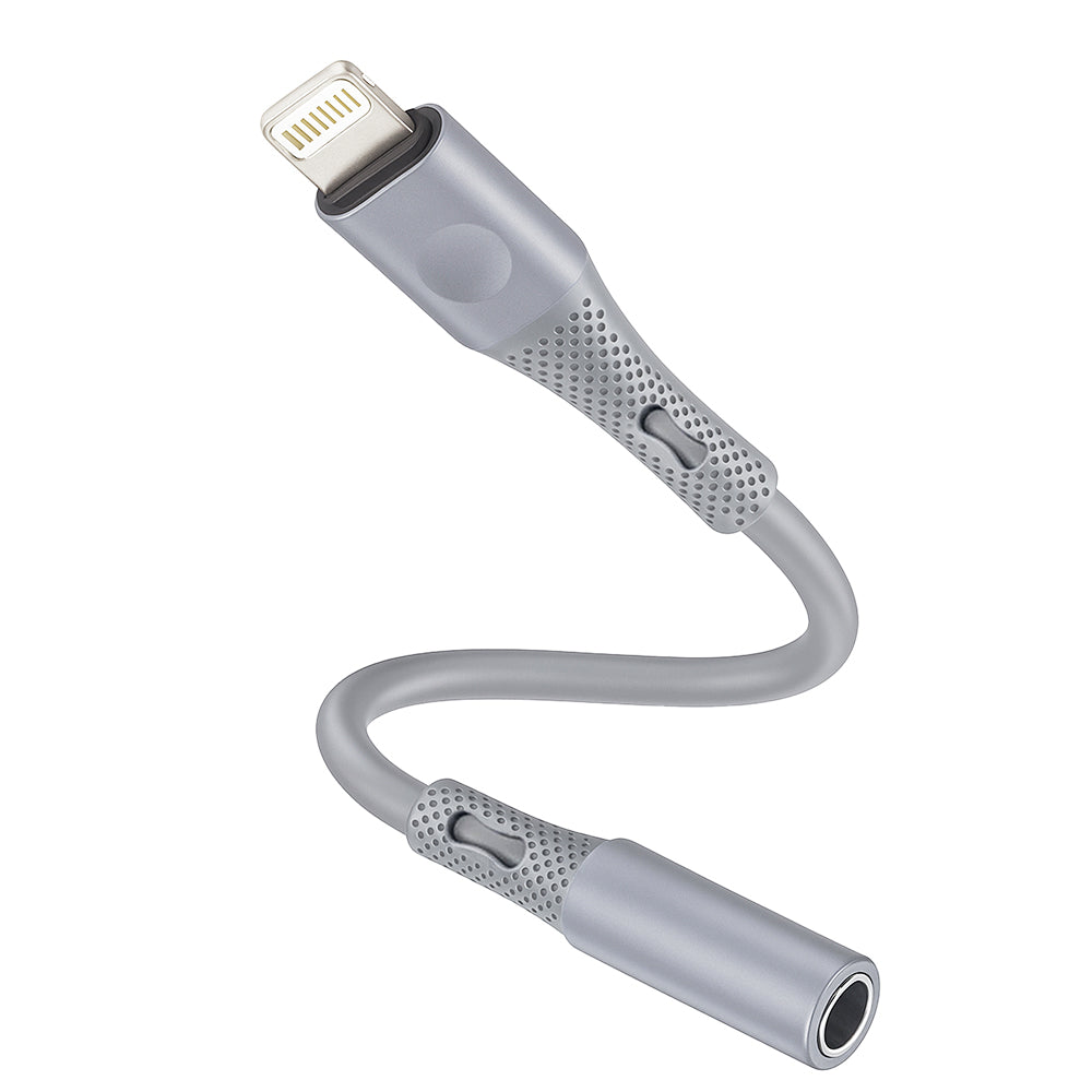 Προσαρμογέας Ήχου Lightning - 3.5mm Techsuit AC2 SoundFlex, Γκρι