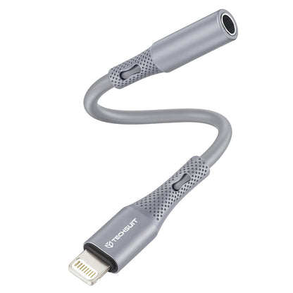 Προσαρμογέας Ήχου Lightning - 3.5mm Techsuit AC2 SoundFlex, Γκρι
