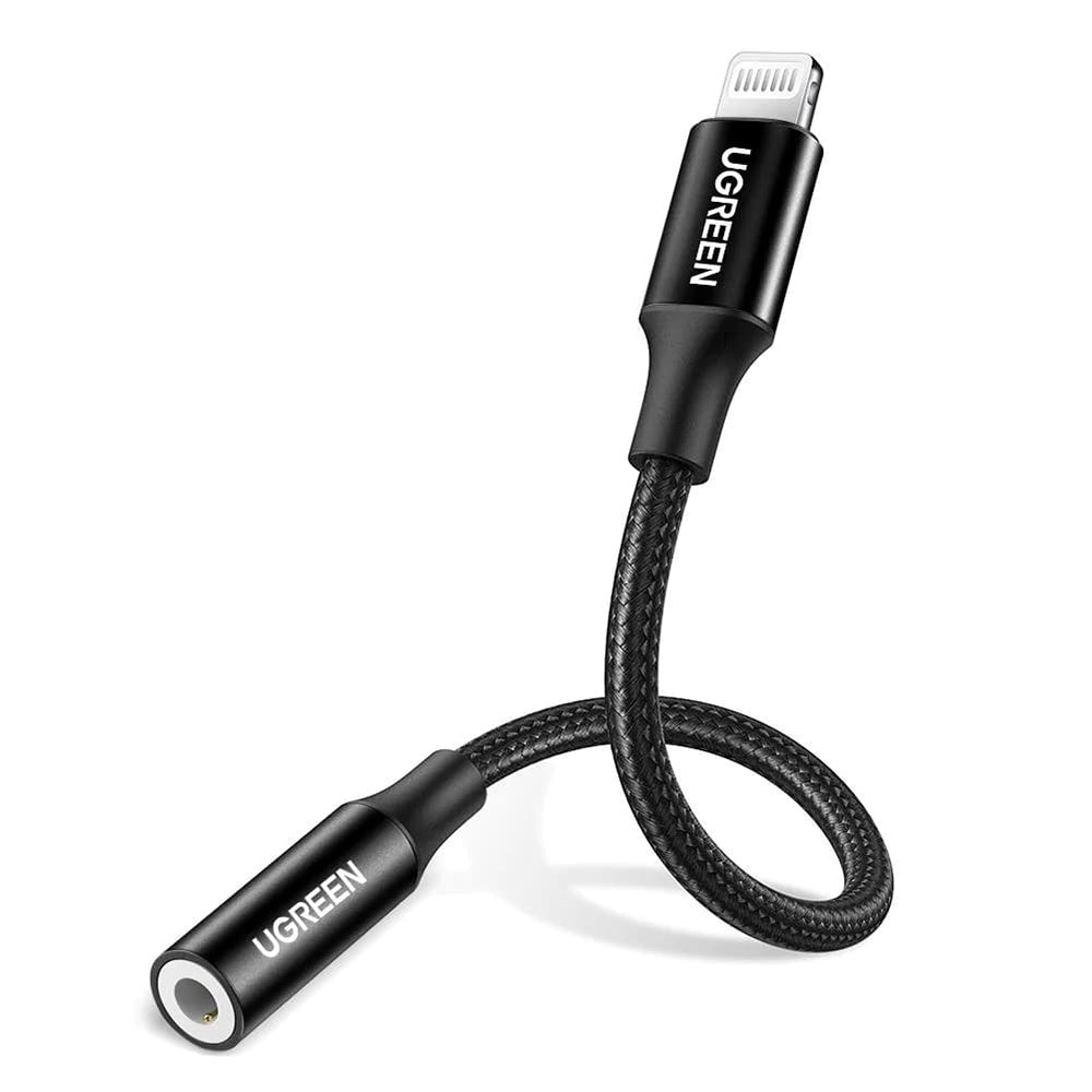 Προσαρμογέας Ήχου Lightning - 3.5mm UGREEN US211 (30756), Μαύρο