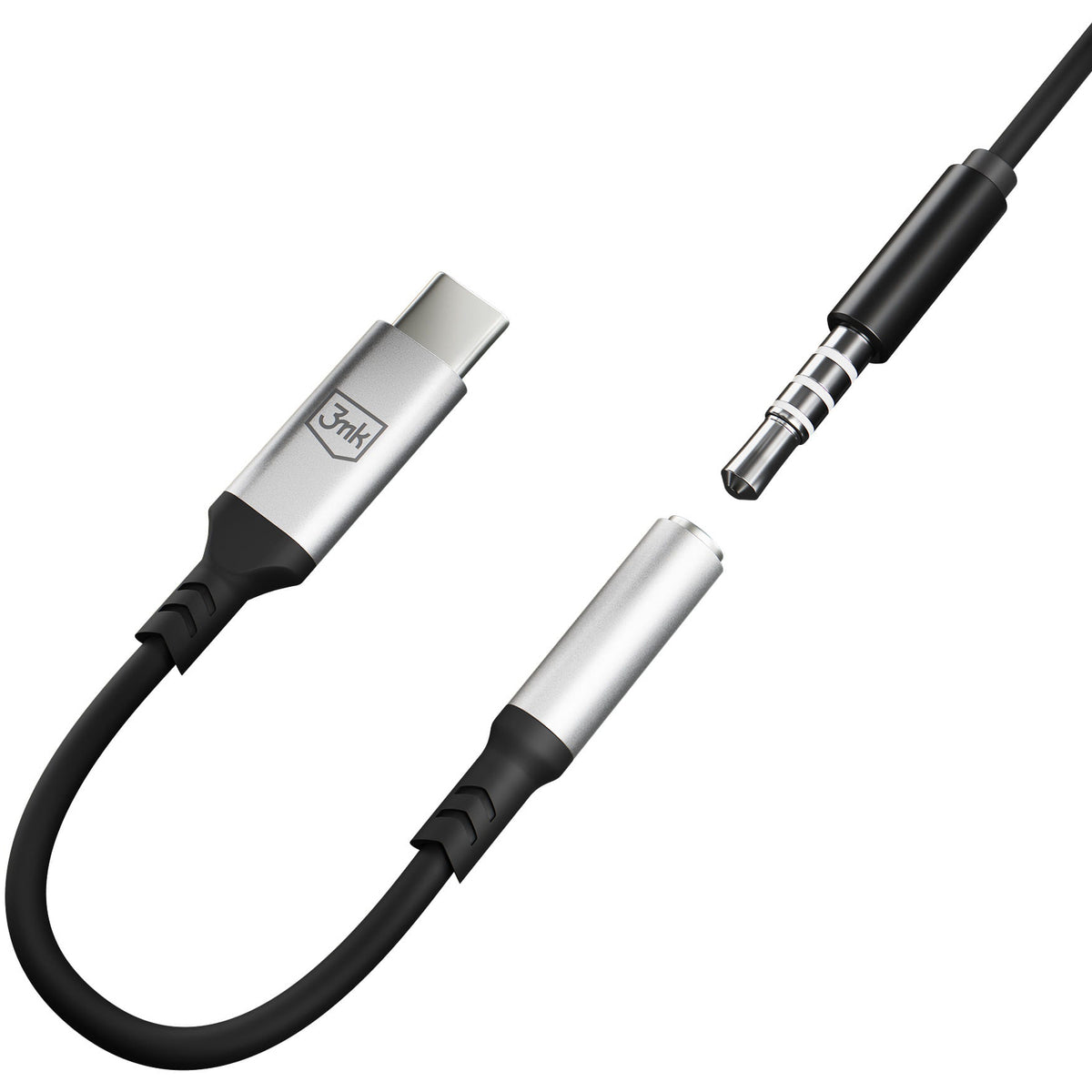 Προσαρμογέας Ήχου USB-C - 3.5mm 3MK, Ασημί