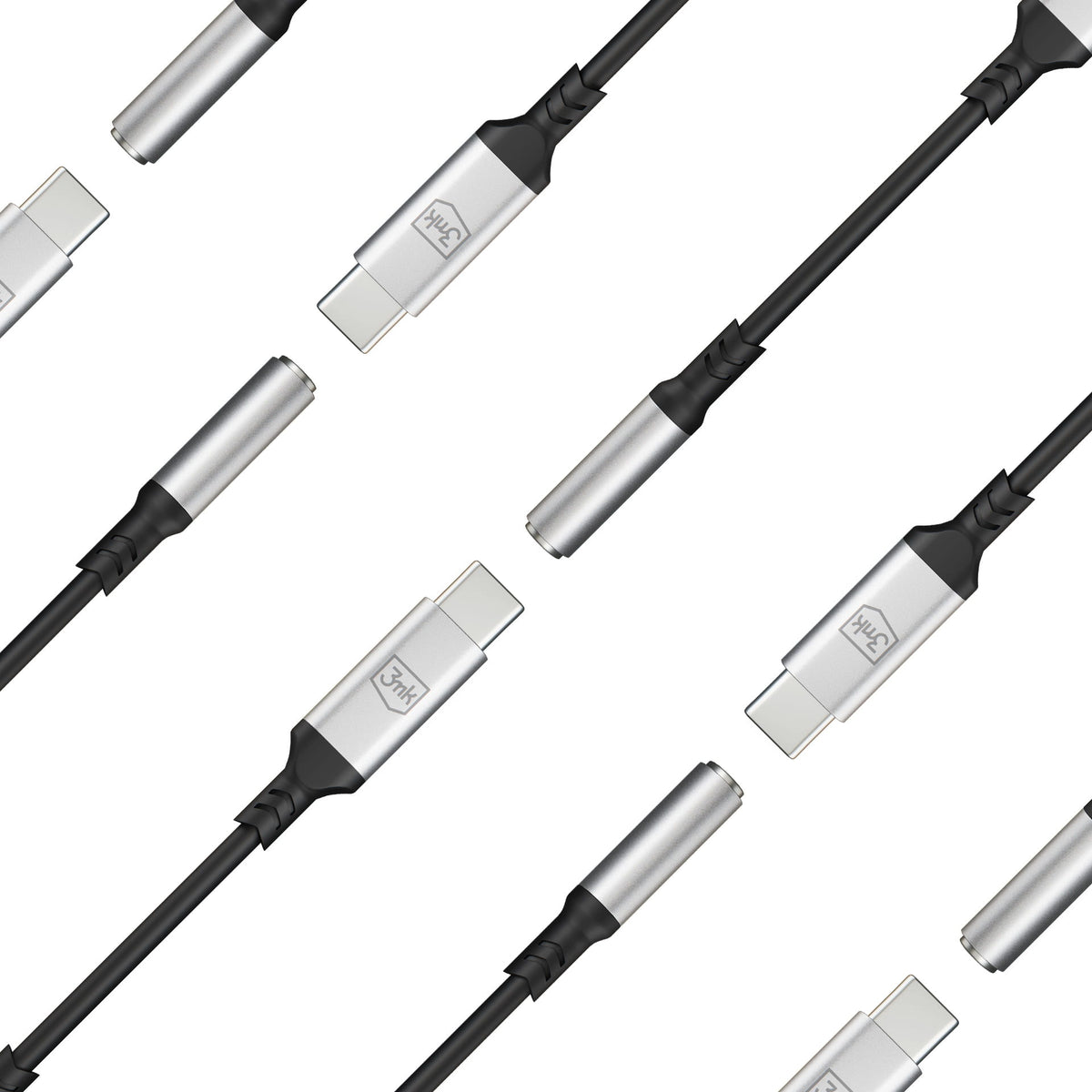 Προσαρμογέας Ήχου USB-C - 3.5mm 3MK, Ασημί
