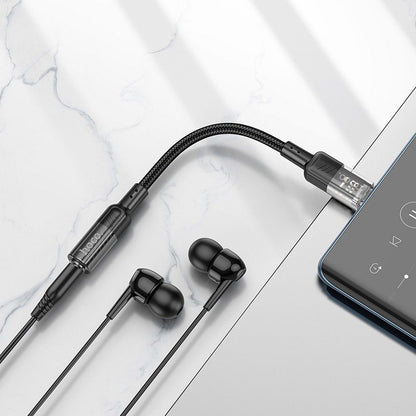 USB-C to 3.5mm Audio Adapter HOCO LS37, Black