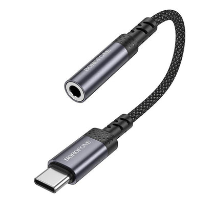 USB-C Audio Adapter - 3.5mm Borofone BV24, Gray