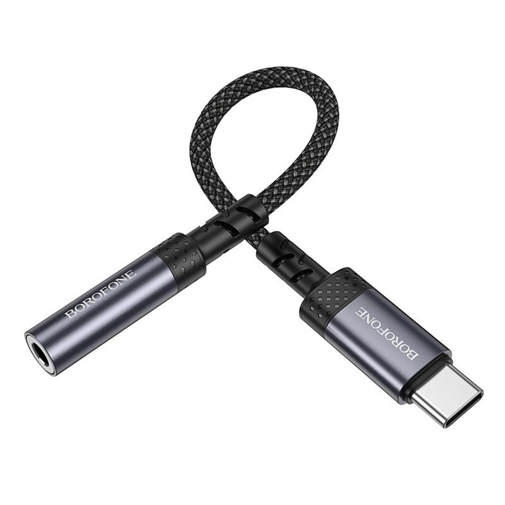 USB-C Audio Adapter - 3.5mm Borofone BV24, Gray