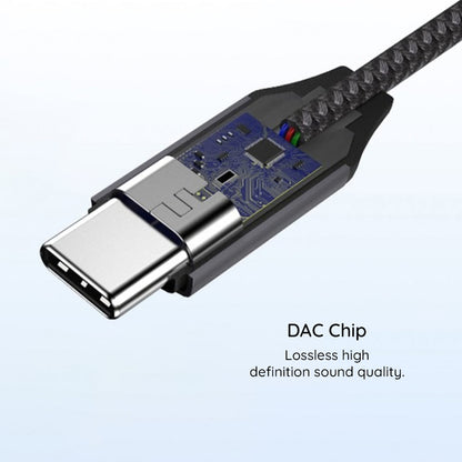 Προσαρμογέας Ήχου USB-C - 3.5mm Techsuit AC8 MusicDox, Γκρι