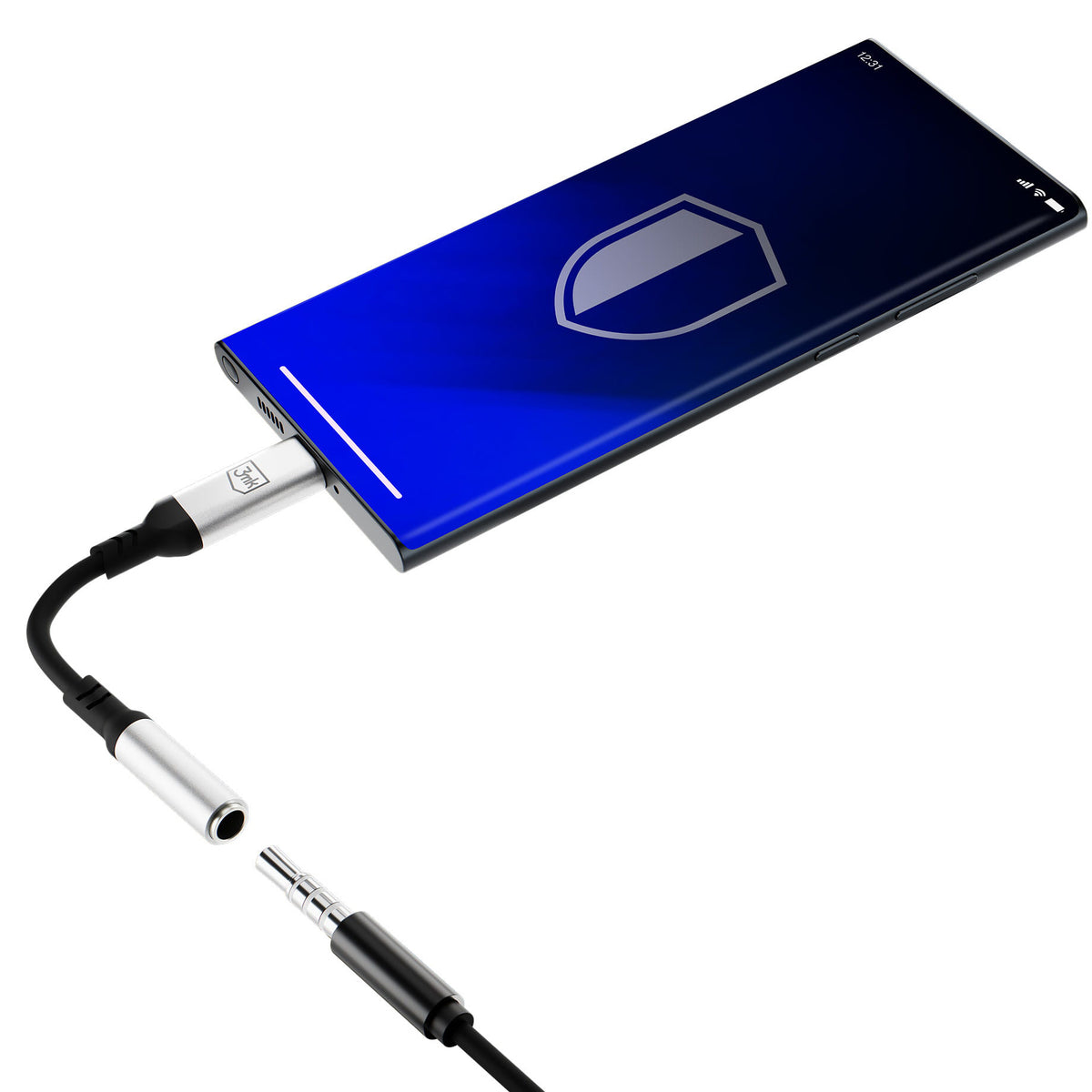 Προσαρμογέας Ήχου USB-C - 3.5mm 3MK, Ασημί