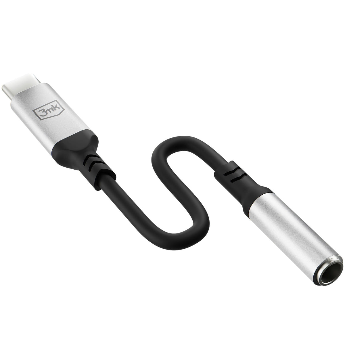 Προσαρμογέας Ήχου USB-C - 3.5mm 3MK, Ασημί
