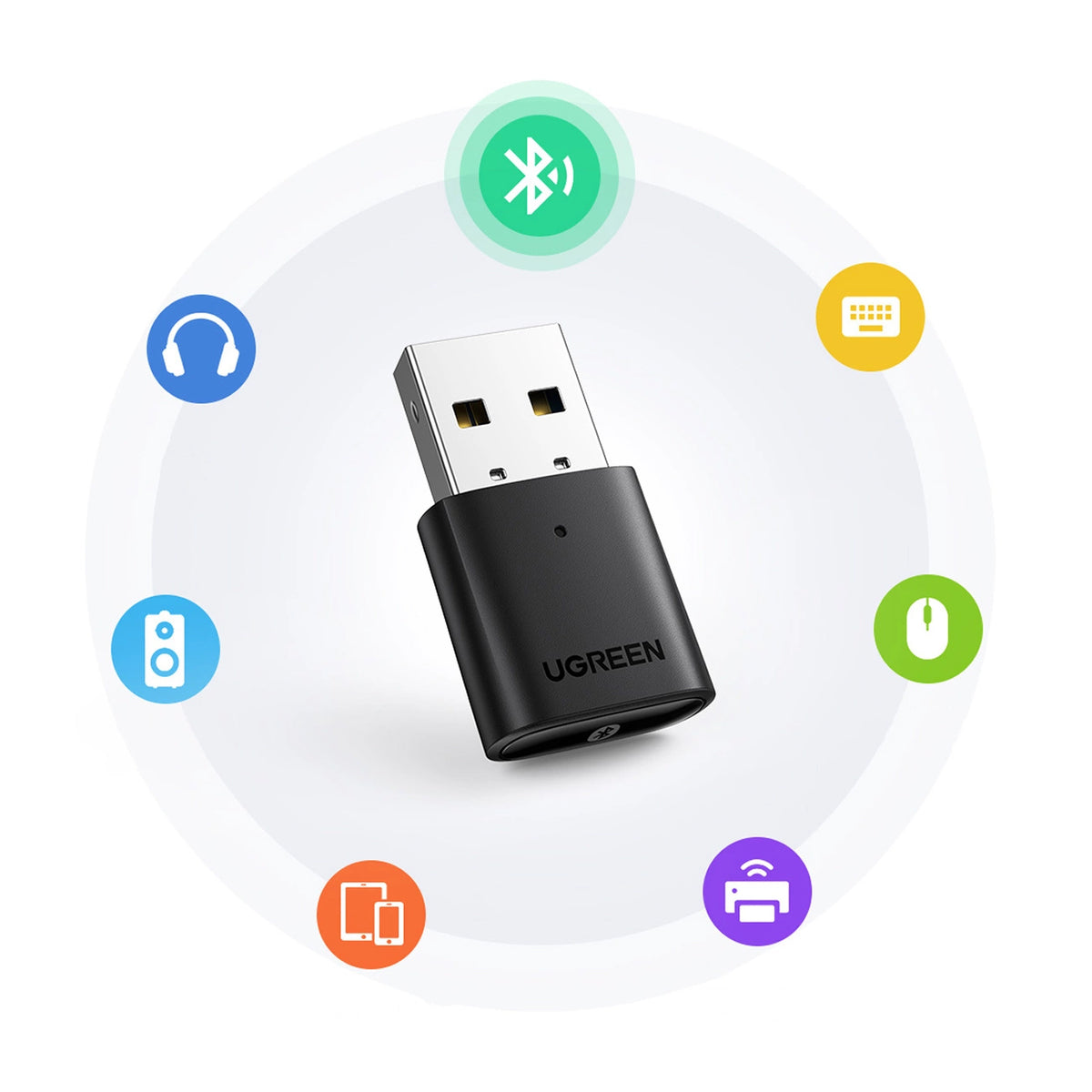 USB Bluetooth προσαρμογέας UGREEN CM390 (80889), Μαύρο