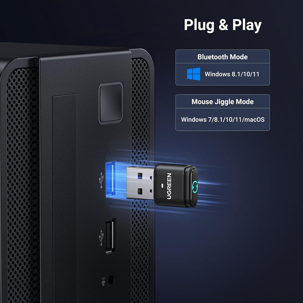 Προσαρμογέας Bluetooth USB UGREEN BT301, Μαύρο