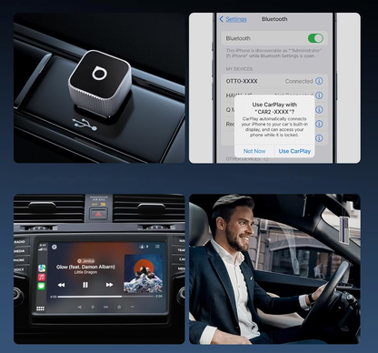 Αντάπτορας Carplay / Android Auto Wireless Ottocast Mini Cube Style B για Apple iPhone / Android Series CP88-T2