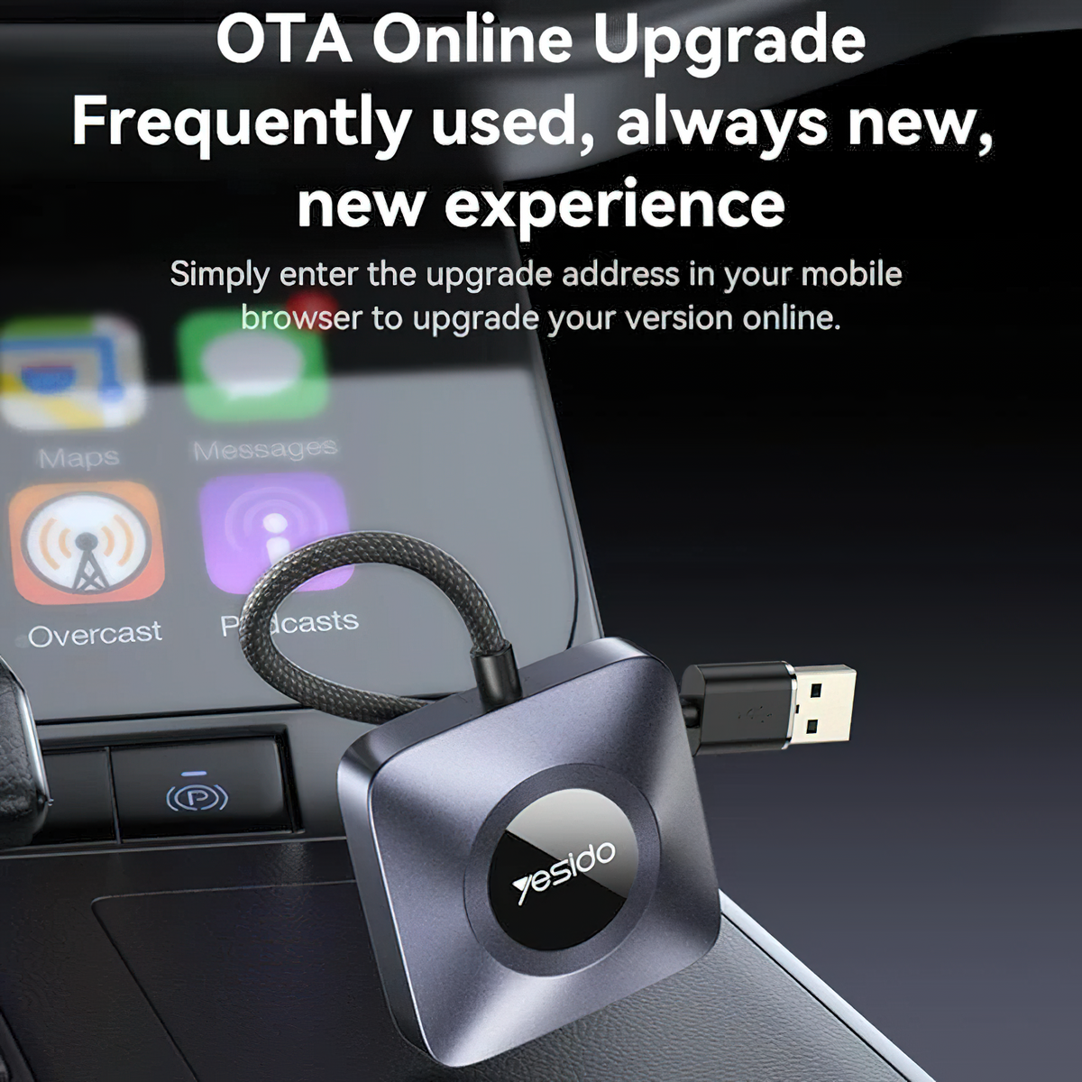 Αντάπτορας Carplay Wireless Yesido KM23 για Apple iPhone Series