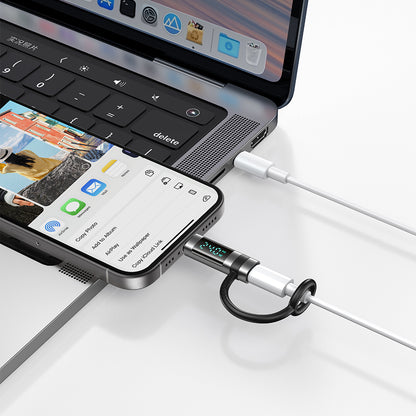 USB-C Data and Charging Adapter - USB-C McDodo OT-2620 Pigeon Display, Black