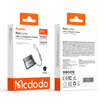Φορτιστής USB-C - MagSafe 3 McDodo OT-8850, Μαύρο