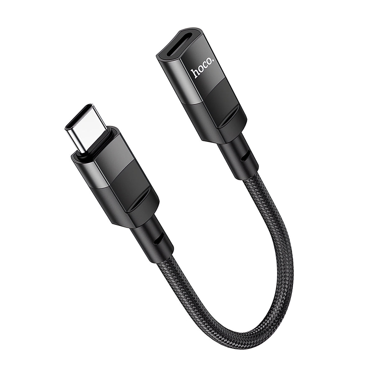 Lightning Data and Charging Adapter - USB-C HOCO U107, 0.1m, Black