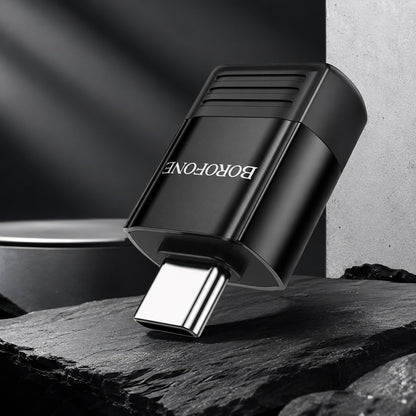 OTG USB-C to USB-A Adapter Borofone BV18, Black