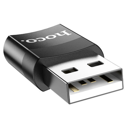 Data and Charging Adapter USB-C - USB-A HOCO UA17, Black