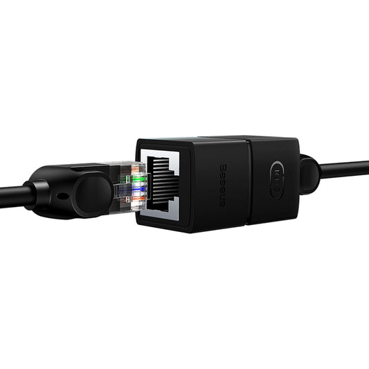 Προσαρμογέας Δικτύου Baseus, RJ45 - RJ45, Μαύρο B00131100111-01
