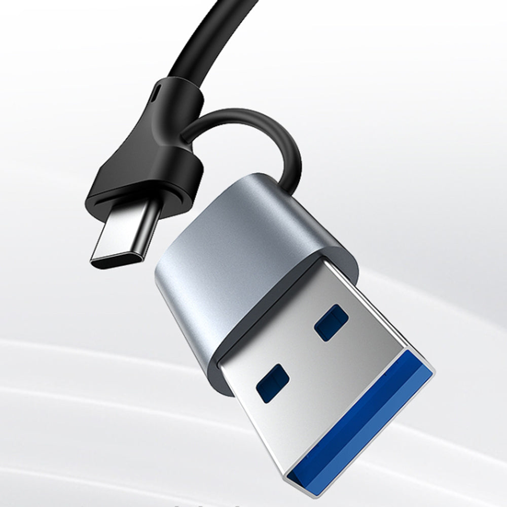 Κάρτα Δικτύου Yesido HB26, RJ45, USB / USB-C, Γκρι