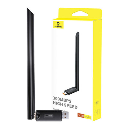 Baseus FastJoy Wireless Adapter, 300Mbps, Black B01317600111-01