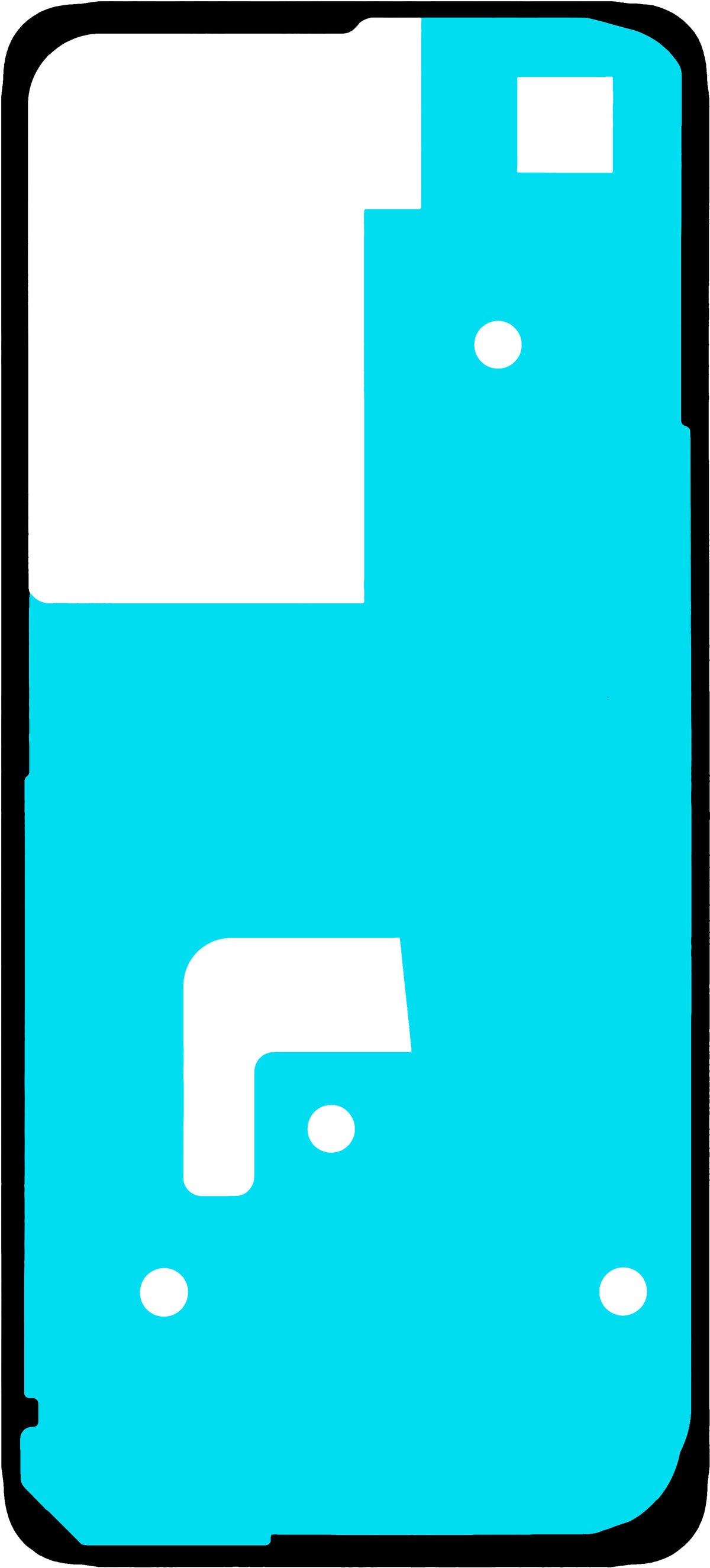 Battery Cover Adhesive Realme 14x, Service Pack 612714001472