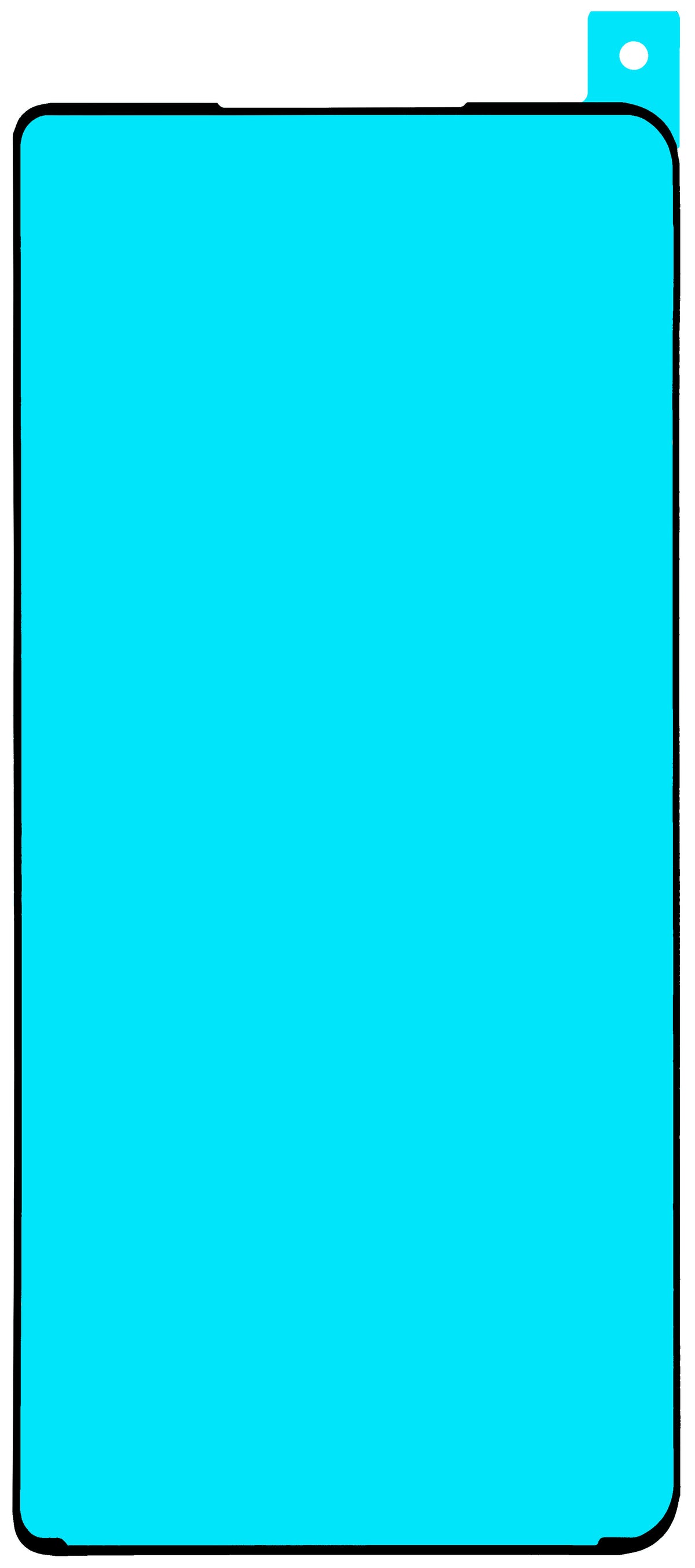 Secondary Adhesive for Honor Magic V5 Display, Sub Outer, Service Pack 5163AFRE