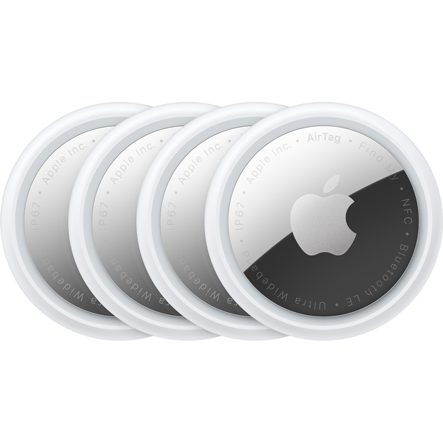 Apple AirTag, Σετ 4 Τεμάχια, Λευκό MX542LL/A