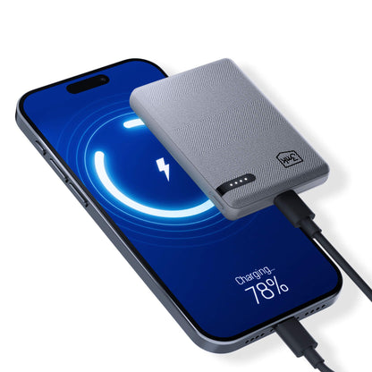 Εξωτερική Μπαταρία 3MK Pocket, 5000mAh, 12W, 1 x USB-C, Γκρι