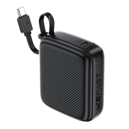 Εξωτερική Μπαταρία Acefast M15, 10000mAh, 20W, PD, 2 x USB-C, Μαύρη