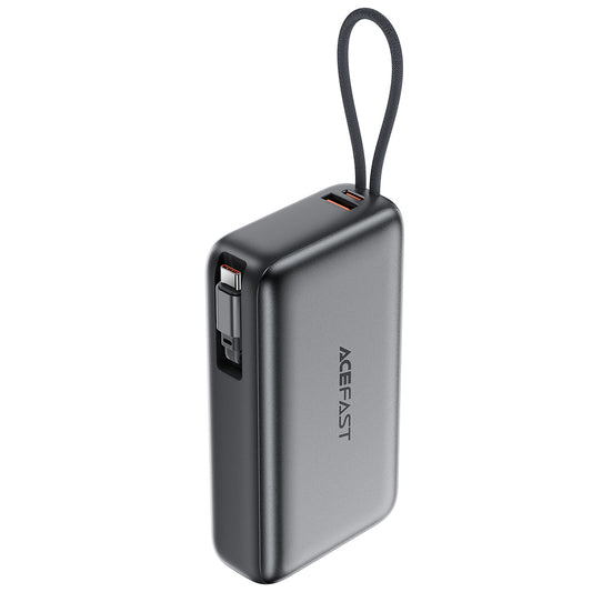 Εξωτερική Μπαταρία Acefast M34, 20000mAh, 45W, QC + PD, 1 x USB-A - 2 x USB-C, Γκρι