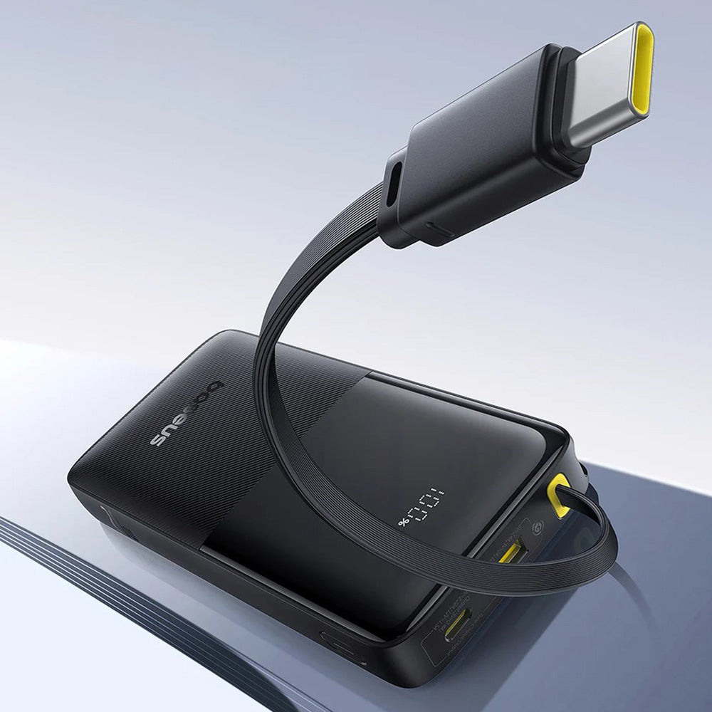 Εξωτερική Μπαταρία Baseus Bipow 2, 10000mAh, 20W, QC + PD, 1 x USB-A - 2 x USB-C, Μαύρη P10077101113-00