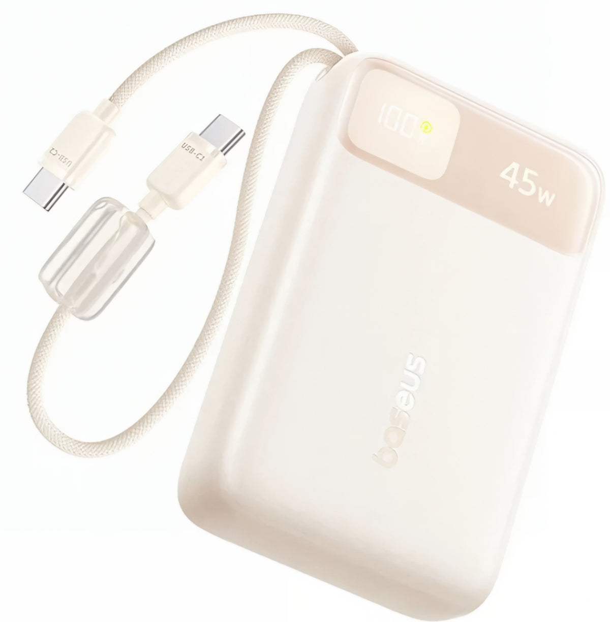 Εξωτερική Μπαταρία Baseus EnerFill FC11, 20000mAh, 45W, QC + PD, 1 x USB-A - 3 x USB-C, Μπεζ E0031101