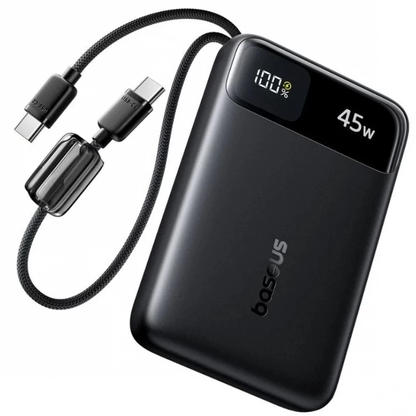 Εξωτερική Μπαταρία Baseus EnerFill FC11, 10000mAh, 45W, QC + PD, 1 x USB-A - 3 x USB-C, Μαύρο E0031000