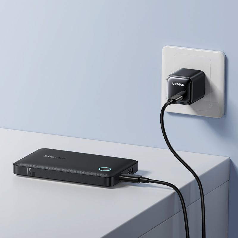 Εξωτερική Μπαταρία Baseus EnerFill FP11, 10000mAh, 15W, 1 x USB-A - 1 x USB-C, Μαύρο P1008210C123