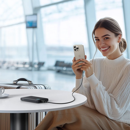 Εξωτερική Μπαταρία Baseus EnerFill FP11, 10000mAh, 15W, 1 x USB-A - 1 x USB-C, Μαύρο P1008210C123
