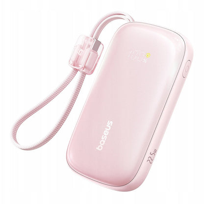 Baseus EnerFill FC21 Qpow 3 Ultra External Battery, 10000mAh, 22.5W, QC + PD, 1 x USB-A - 1 x USB-C, Pink E0027L02