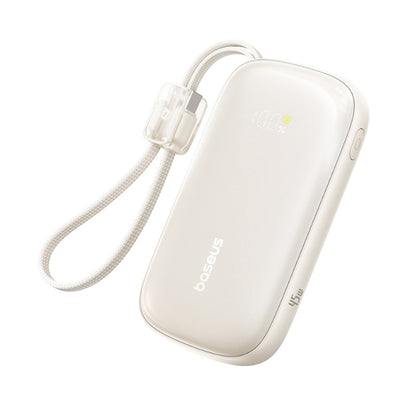 Baseus EnerFill FC21 Qpow 3 Ultra External Battery, 10000mAh, 45W, QC + PD, 1 x USB-A - 1 x USB-C, Beige E0027Q01
