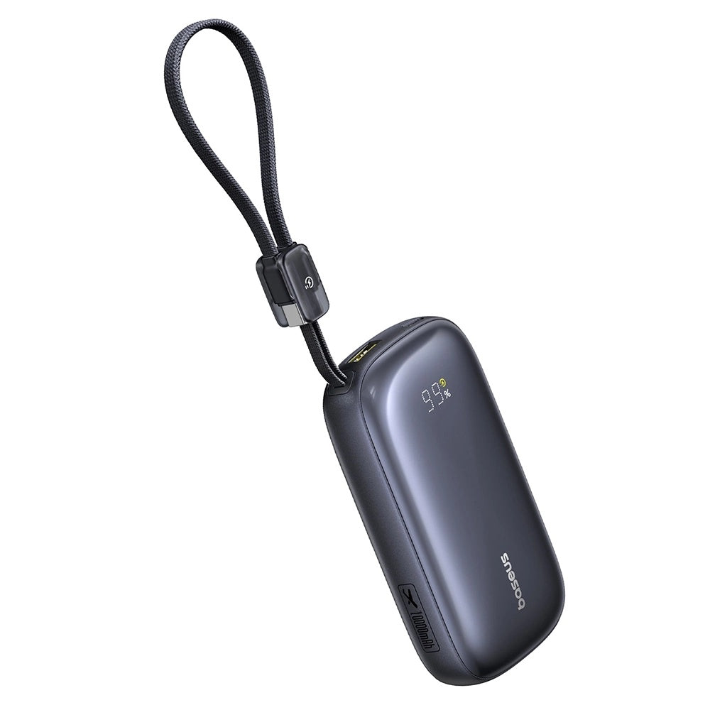 Baseus EnerFill FC21 Qpow 3 Ultra External Battery, 10000mAh, 45W, QC + PD, 1 x USB-A - 1 x USB-C, Black E0027Q00