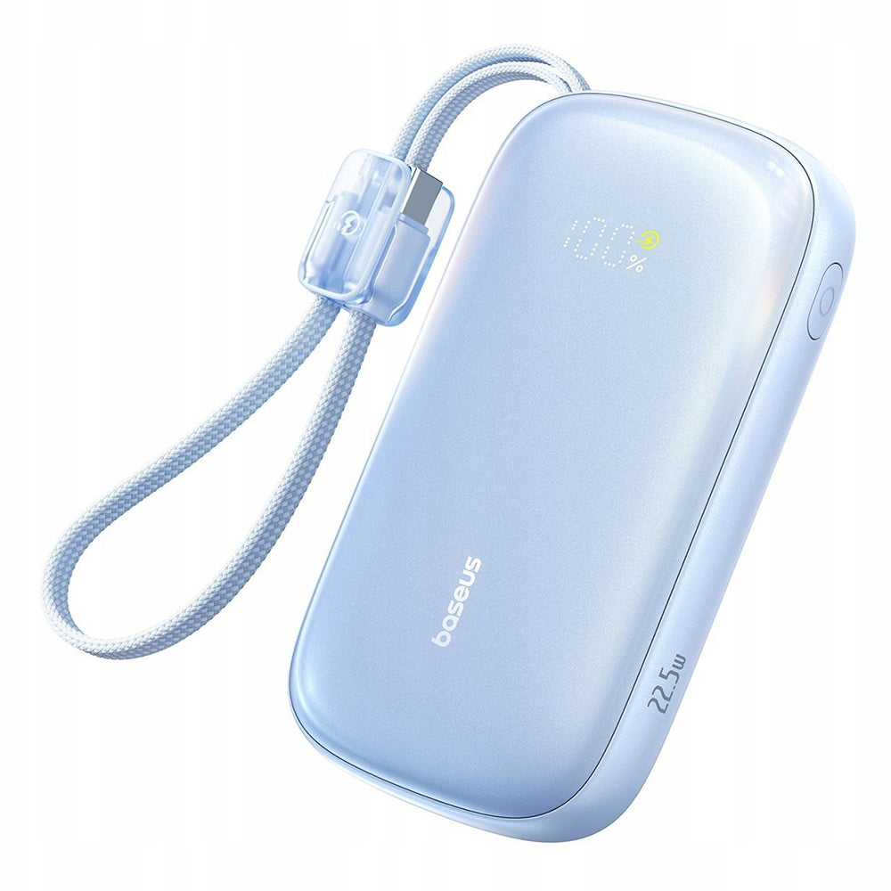Baseus EnerFill FC21 Qpow 3 Ultra External Battery, 20000mAh, 22.5W, QC + PD, 1 x USB-A - 1 x USB-C, Blue E0027M03