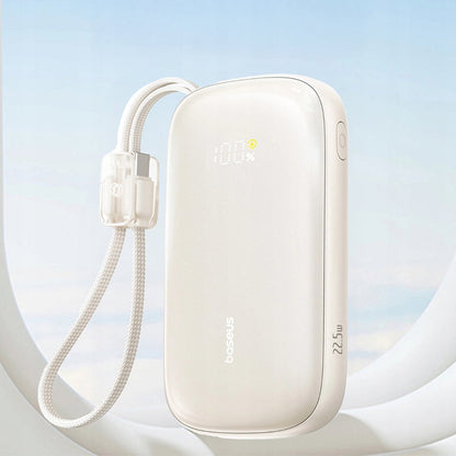 Baseus EnerFill FC21 Qpow 3 Ultra External Battery, 20000mAh, 45W, QC + PD, 1 x USB-A - 1 x USB-C, Beige E0027P01