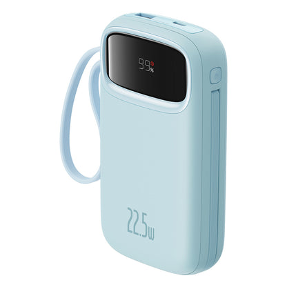 Baseus Qpow Pro+ External Battery, 10000mAh, 22.5W, QC + PD, 1 x Lightning - 1 x USB-A - 2 x USB-C, Blue P10055003313-00