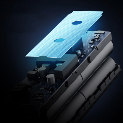 Εξωτερική Μπαταρία Cuktech, 20000mAh, 100W, QC + PD, 1 x USB-A - 2 x USB-C, Γκρι CUKP200XGLGR