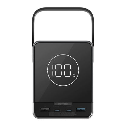Εξωτερική Μπαταρία Cuktech, 40000mAh, 300W, QC + PD + FQI, 1 x QI - 2 x USB-A - 2 x USB-C, Μαύρη CUKP01CTEUSL