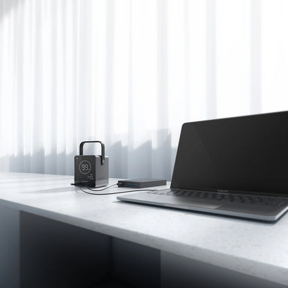 Εξωτερική Μπαταρία Cuktech, 40000mAh, 300W, QC + PD + FQI, 1 x QI - 2 x USB-A - 2 x USB-C, Μαύρη CUKP01CTEUSL