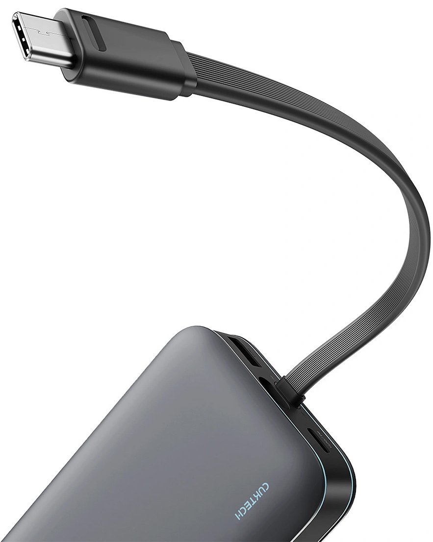 Εξωτερική Μπαταρία Cuktech LPB200N, 20000mAh, 40W, QC + PD, 1 x USB-A - 2 x USB-C, Μαύρη CUKL200NMXGR