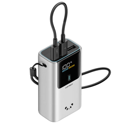 Εξωτερική Μπαταρία Cuktech PB1055, 10000mAh, 55W, QC + PD, 1 x USB-A - 2 x USB-C, Γκρι CKPB1055GBTG